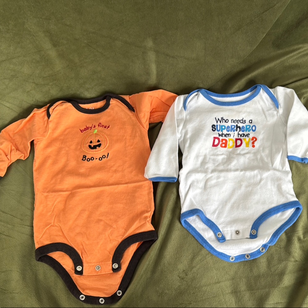 Child of Mine Halloween and Superhero Baby Onesies